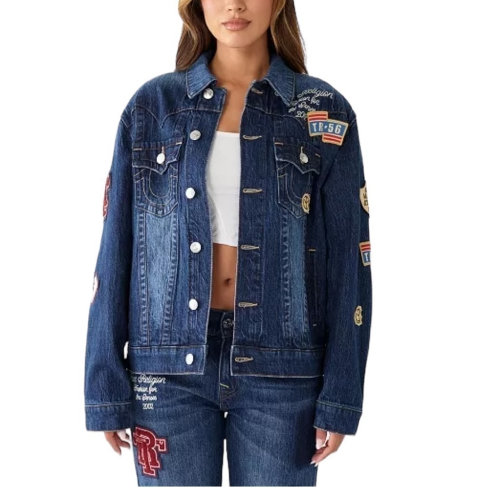 True Religion Jimmy Trucker Jean Jacket Size Small